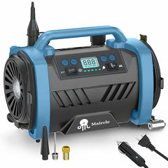 Maircle AC/DC Tire Inflator, 3 in 1 Portable Air Compressor for Car Tires with Auto Shut-off, LED Light, 150PSI Air Pump for Cars, Balls, Motorcycles
