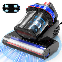 Maircle Mattress Vacuum Cleaner with UV Light, 16Kpa Ultrasonic Bed Vacuum with LED Display, Multiple Filtration Handheld Vacuum for Bed, Couch