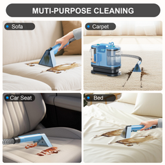 Carpet Cleaner Machine - Upholstery, Portable Spot and Stain Cleaner, Deep Cleaning for Pet Stain, Couch, Stair, Car Seat, Mattress and Carpet