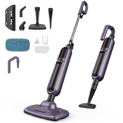 Maircle All-in-1 Detachable Steam Mop Cleaner, 17oz Large Capacity Water Tank, Multi-Surface Use for Hardwood, Tile, Grout & Furniture