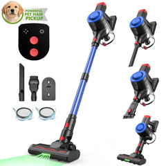 Maircle Self Standing Cordless Vacuum, 550W/45Kpa Vacuum Cleaner for Home, 50Min Stick Vacuum with LED Display, Lightweight Wireless Vacuum Rechargeable for Carpet Pet Hair