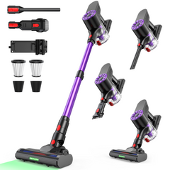 Maircle Cordless Stick Vacuum Cleaner, Power Suction, Headlight Motorized Brush, Lightweight for Hard Floor, Carpet Pet Hair