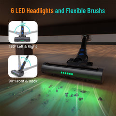 Cordless Vacuum Cleaners, Strong Suction Vacuum Cleaner for Carpet, Hardwood Floor