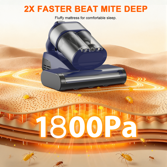 Maircle Mattress Vacuum Cleaner, 18Kpa Bed Vacuum With UV Sanitizing, 149°F Heat, HEPA Filter & Ultrasonic, Handheld Vacuums With LED Display for Bed, Couch