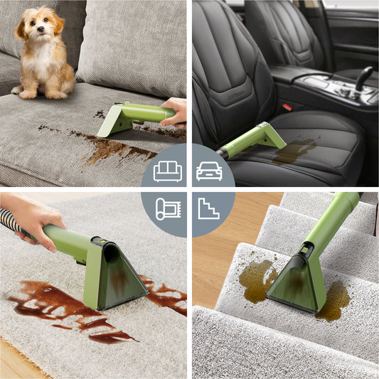 Upholstery Cleaner Machine, Portable Carpet and Upholstery Deep Cleaner, Car/Auto Detailer, with Self-Cleaning Tough Stain Tool