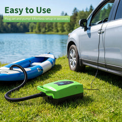 Maircle Paddle Board Pump Electric Portable, SUP Pump for Paddleboard, 20PSI Air Compressor with Auto-off, Deflation Function and 12V DC Car Connector for Inflatables, Kayaks and Boats