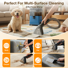 Little Mini Portable Carpet and Upholstery Spot Cleaner, Car/Auto, Sofa Detailer, with Self-Cleaning Tool
