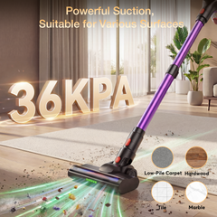Maircle Cordless Stick Vacuum Cleaner, Power Suction, Headlight Motorized Brush, Lightweight for Hard Floor, Carpet Pet Hair