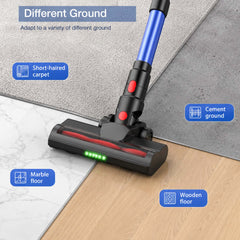 Maircle Self Standing Cordless Vacuum, 550W/45Kpa Vacuum Cleaner for Home, 50Min Stick Vacuum with LED Display, Lightweight Wireless Vacuum Rechargeable for Carpet Pet Hair