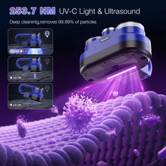 Maircle Mattress Vacuum Cleaner, 16Kpa Suction Corded Bed Vacuum With UV-C Light, Ultrasonic & High Heating, 500W Powerful Double-Cup Handheld Vacuum for Bed, Sofa, Couch