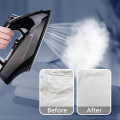 Steam iron, 1800W iron for Clothes with Rapid Heating Ceramic Coated Soleplate, Self-Cleaning, Auto-Off