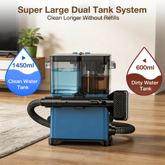Little Mini Portable Carpet and Upholstery Spot Cleaner, Car/Auto, Sofa Detailer, with Self-Cleaning Tool