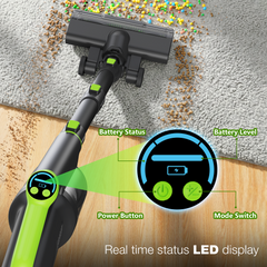Maircle Cordless Vacuum Cleaner, 40Kpa Powerful Suction Stick Vacuum With LED Display For Home Carpet Hard Floor Pet Hair