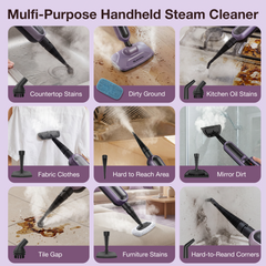 Maircle All-in-1 Detachable Steam Mop Cleaner, 17oz Large Capacity Water Tank, Multi-Surface Use for Hardwood, Tile, Grout & Furniture