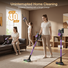 Maircle Cordless Stick Vacuum Cleaner, Power Suction, Headlight Motorized Brush, Lightweight for Hard Floor, Carpet Pet Hair