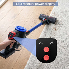 Maircle Self Standing Cordless Vacuum, 550W/45Kpa Vacuum Cleaner for Home, 50Min Stick Vacuum with LED Display, Lightweight Wireless Vacuum Rechargeable for Carpet Pet Hair