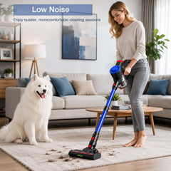 Maircle Self Standing Cordless Vacuum, 550W/45Kpa Vacuum Cleaner for Home, 50Min Stick Vacuum with LED Display, Lightweight Wireless Vacuum Rechargeable for Carpet Pet Hair