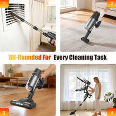 Lightweight Cordless Vacuum Cleaner, Stick Vacuum Cleaner for Carpet & Woodfloor