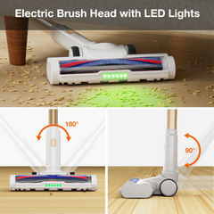 Cordless Stick Vacuum Cleaner Lightweight for Carpet Hard Floor Pet Hair
