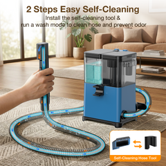 Little Mini Portable Carpet and Upholstery Spot Cleaner, Car/Auto, Sofa Detailer, with Self-Cleaning Tool