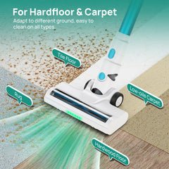 Cordless Stick Vacuum Cleaner, Lightweight Vacuum Cleaner for Wood Floor Pet Hair