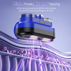 Maircle Mattress Vacuum Cleaner, 16Kpa Suction Corded Bed Vacuum With UV-C Light, Ultrasonic & High Heating, 500W Powerful Double-Cup Handheld Vacuum for Bed, Sofa, Couch