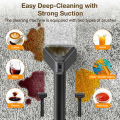 Little Mini Portable Carpet and Upholstery Spot Cleaner, Car/Auto, Sofa Detailer, with Self-Cleaning Tool
