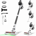 Maircle Cordless Vacuum, 36Kpa Powerful Suction, 40mins Runtime, Anti Tangle LED Headlight Brushless, Lightweight Self-Standing Stick Vacuum Cleaner for Pet Hair, Carpet, Hard Floor